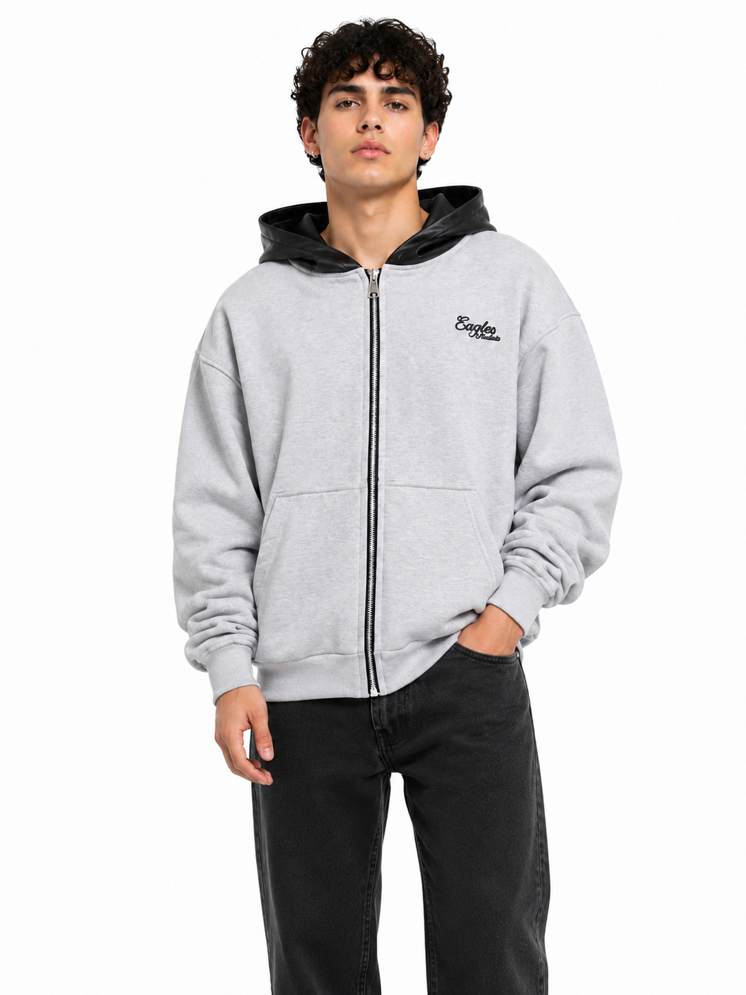 chaqueta boxy fit ultra capota cuerina